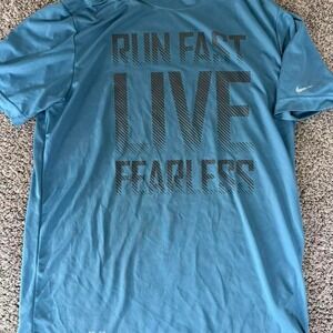 Nike blue Dri-Fit running shirt Size M #running #athleticwear